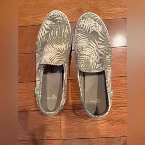 Sanuk Palm Print Slip-On Shoes